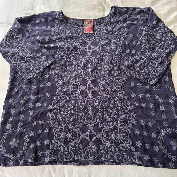 Johnny Was Eyelet Top - Picture 1 of 4